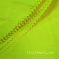 Tissu polyester Strethc EN20471 haute visibilité
